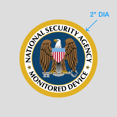 Buy 'NSA Monitored Device' sticker