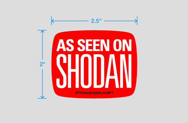 Buy 'As Seen on Shodan' Sticker
